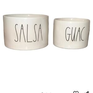 Rae Dunn White Salsa and Guac Bowls